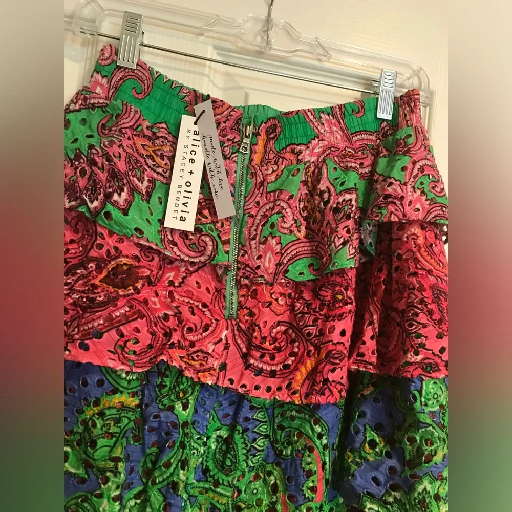 Alice and Olivia Jia Tiered Ruffle skirt - Picture 5 of 8